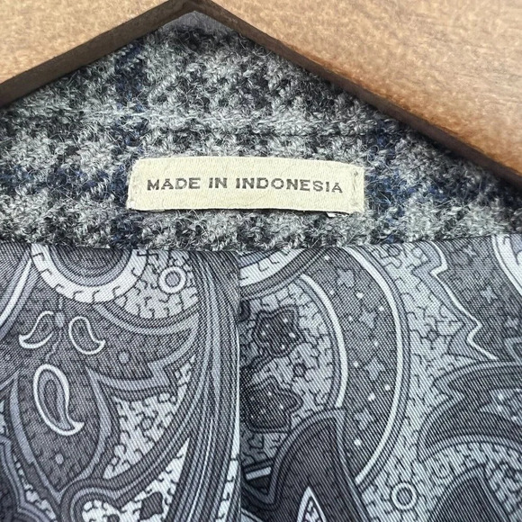 Joseph Abboud JOE Blazer Men 46 X-Long Slim Fit Wool Tweed Sport Coat Multicolor - Picture 7 of 9